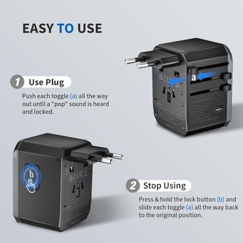 413wG95Z05L._AC_.jpg Epicka Travel Adapter – Universal Charger with USB A & C