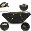 MAXTOP Water-Resistant Fanny Pack – 4 Zipper Pockets